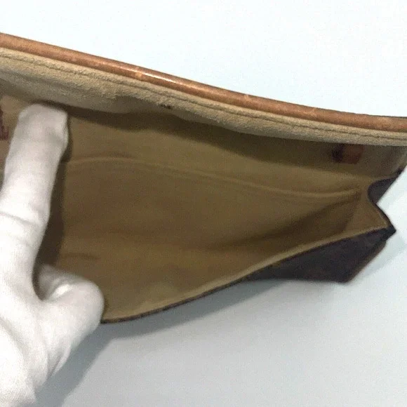 Authentic Louis Vuitton Pochette Twin Monogram Brown Clutch - Picture 8 of 16